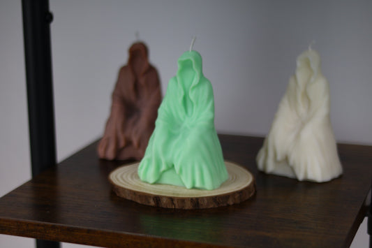 Hooded Ghost Man Candle