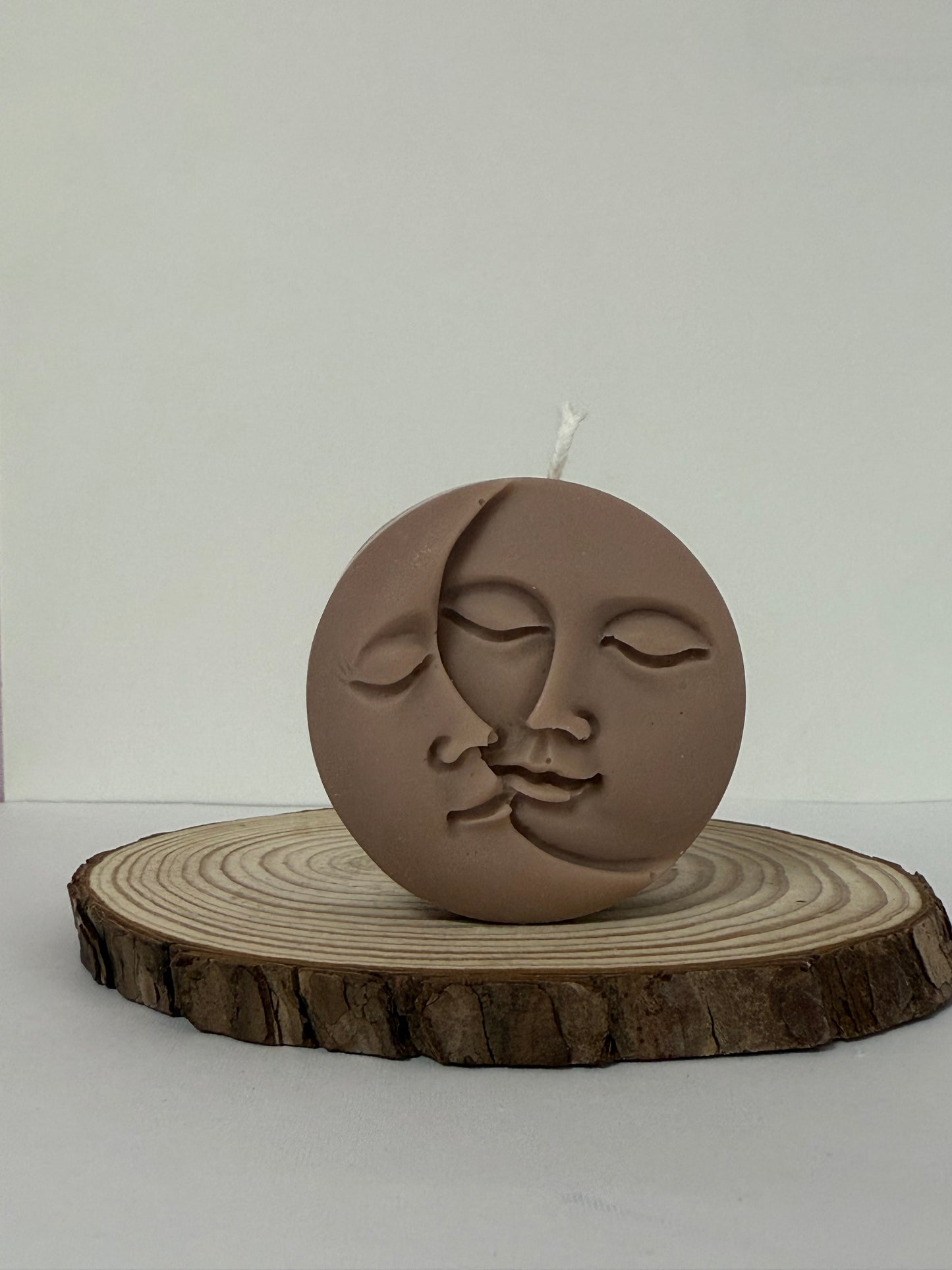 Dual Face Moon Candle