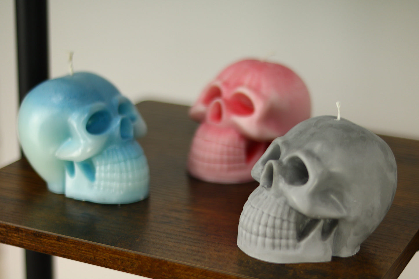 Large Skull Candle