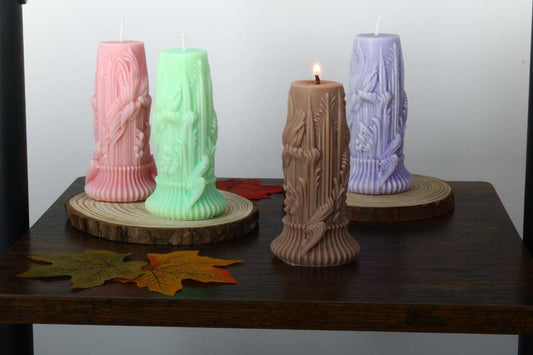 Tree Stump Candle
