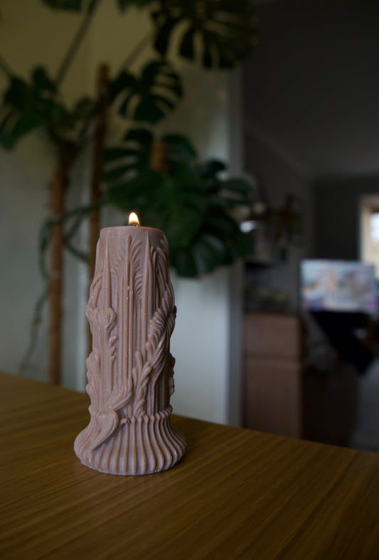 Tree Stump Candle