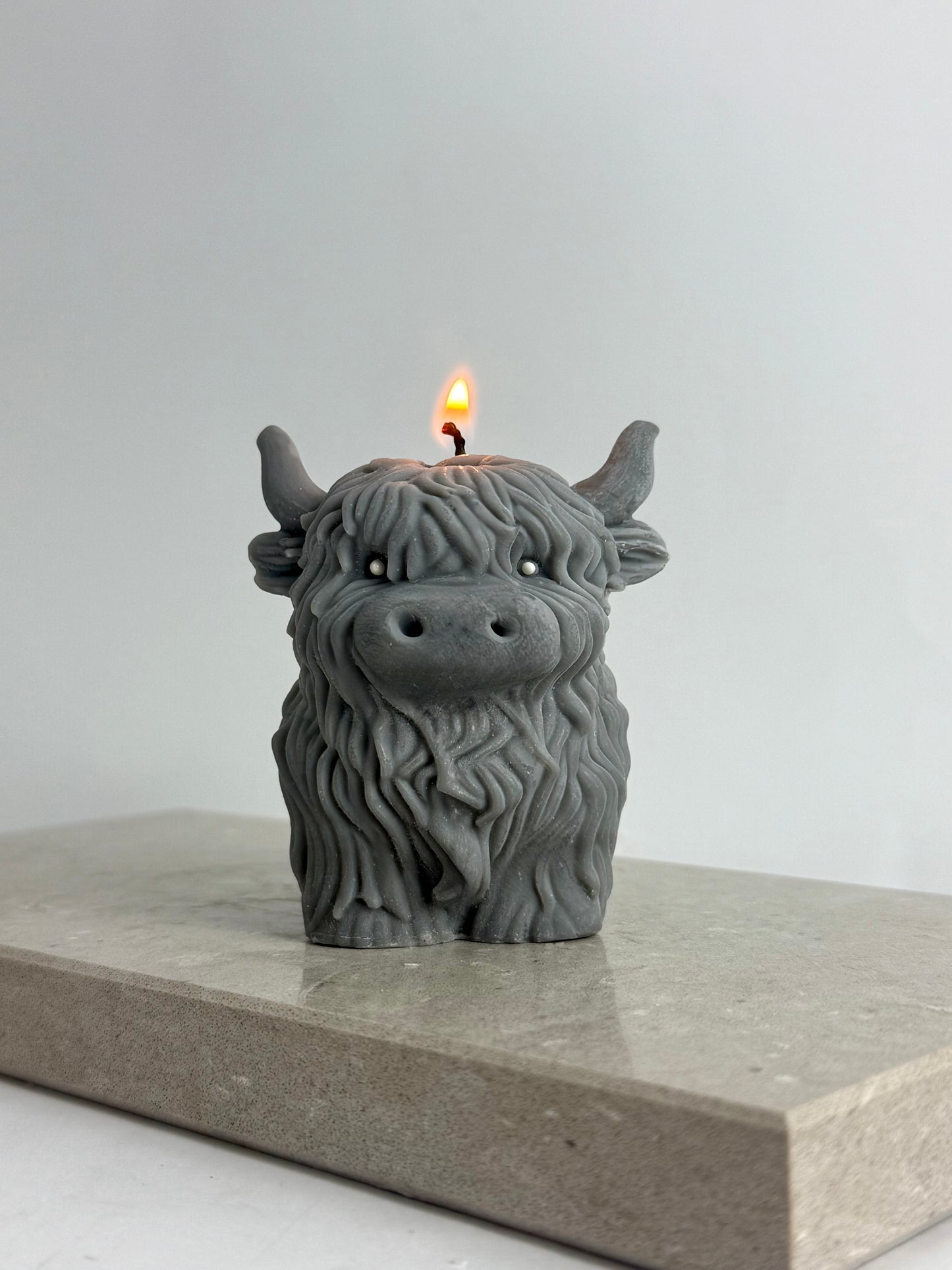 Highland Cow Candle – Hand-Poured & Personalised