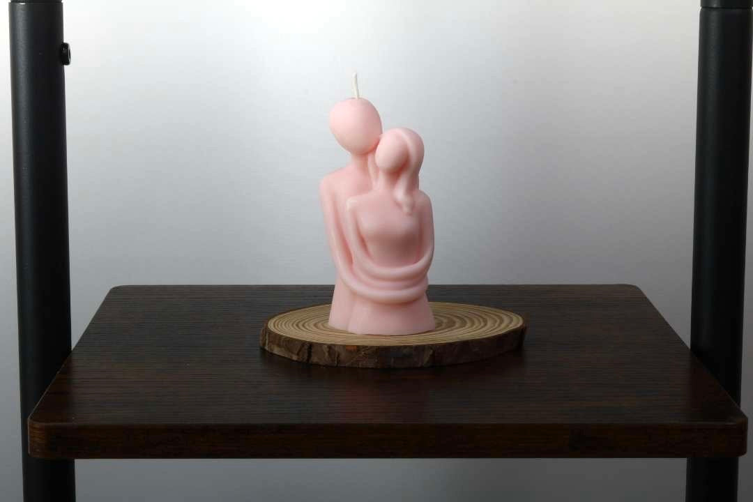 Couple Cuddling Candle