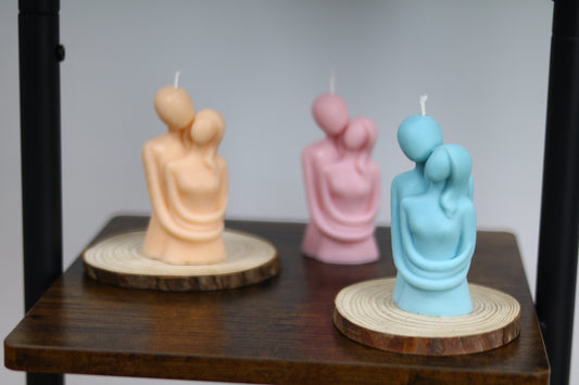 Couple Cuddling Candle