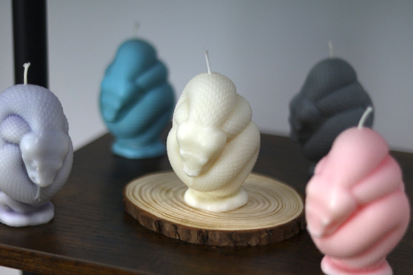 Snake Wrapped Candle