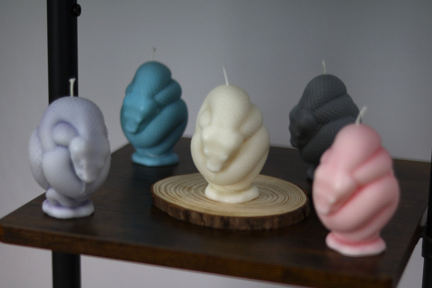 Snake Wrapped Candle