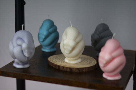 Snake Wrapped Candle