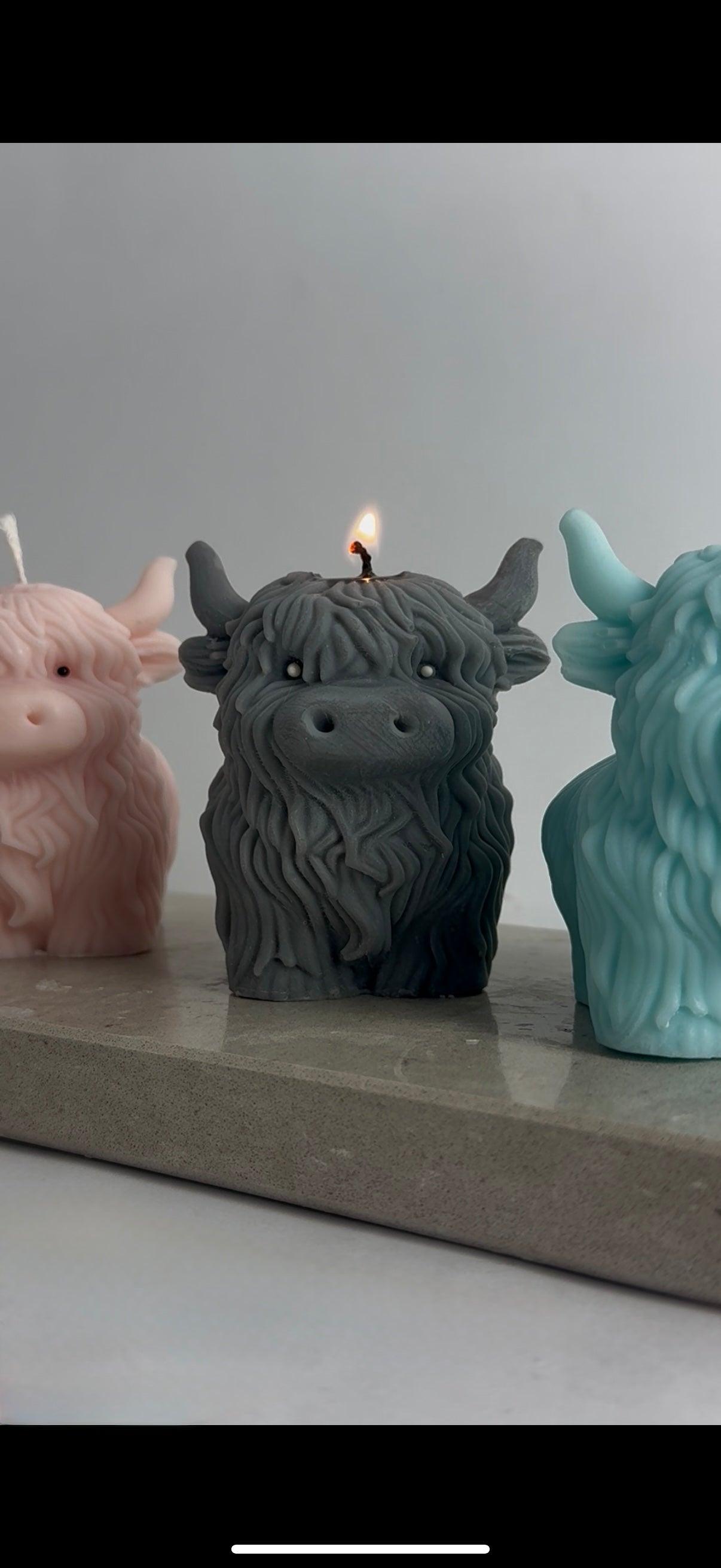 Highland Cow Candle – Hand-Poured & Personalised