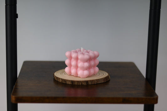 Heart Cubic Block Candle