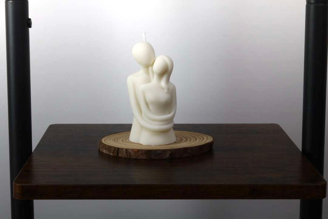 Couple Cuddling Candle