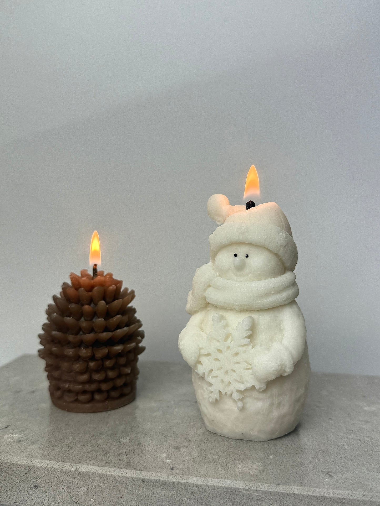 Snowman Candle